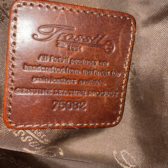 Fossil Dark Brown Leather Backpack - Picture 10 of 11